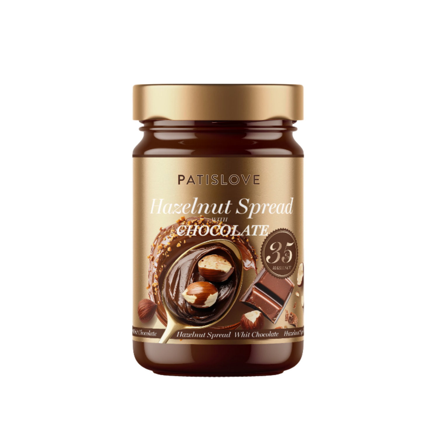 Patislove Hazelnut Spread with Chocolate – 35% Hazelnut