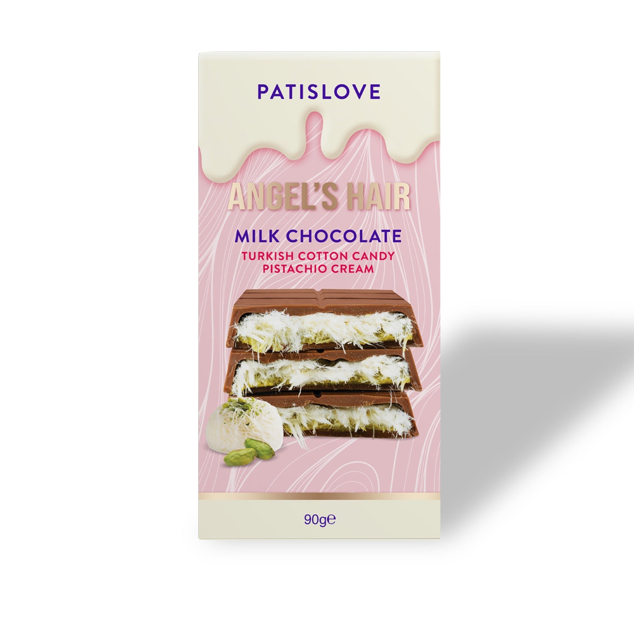 Angel’s Hair Milk Chocolate Turkish Cotton Candy Pistachio Cream, 90G