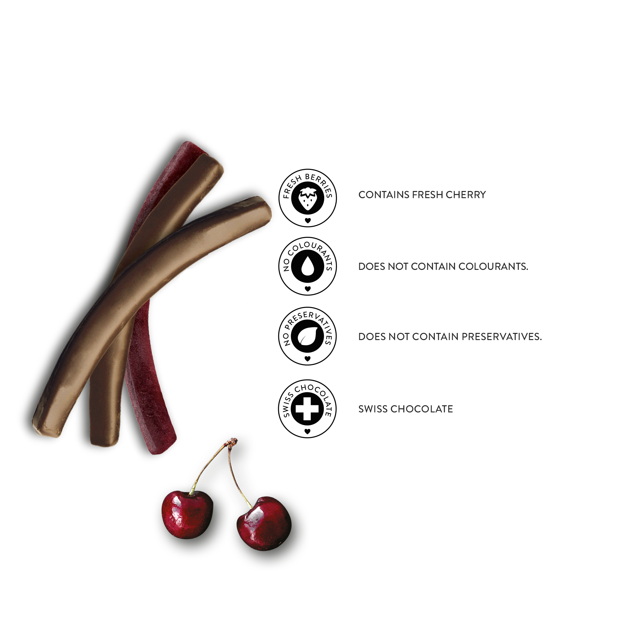 Dark Chocolate Cherry Stick, 80G