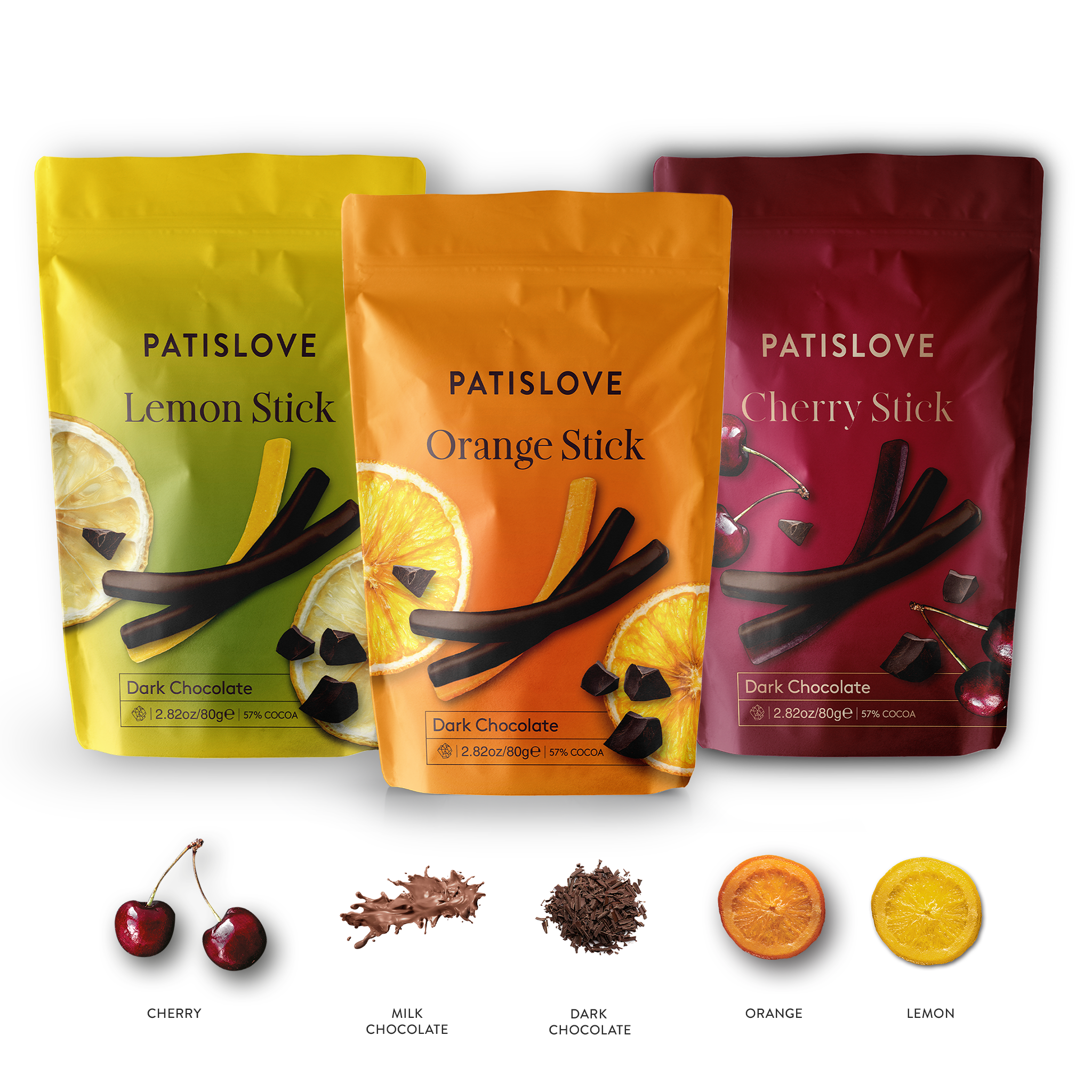 Gorzka Czekolada Orange Stick, 80 g