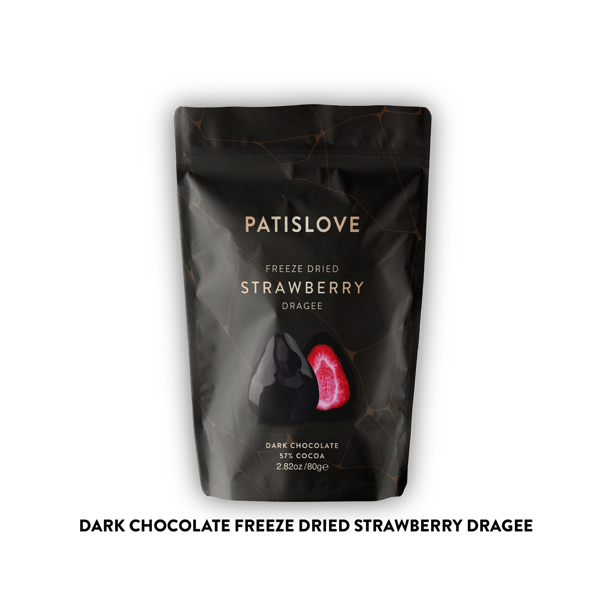 Liofilizowane Truskawki w Gorzka Czekoladzie – Draże, 80G