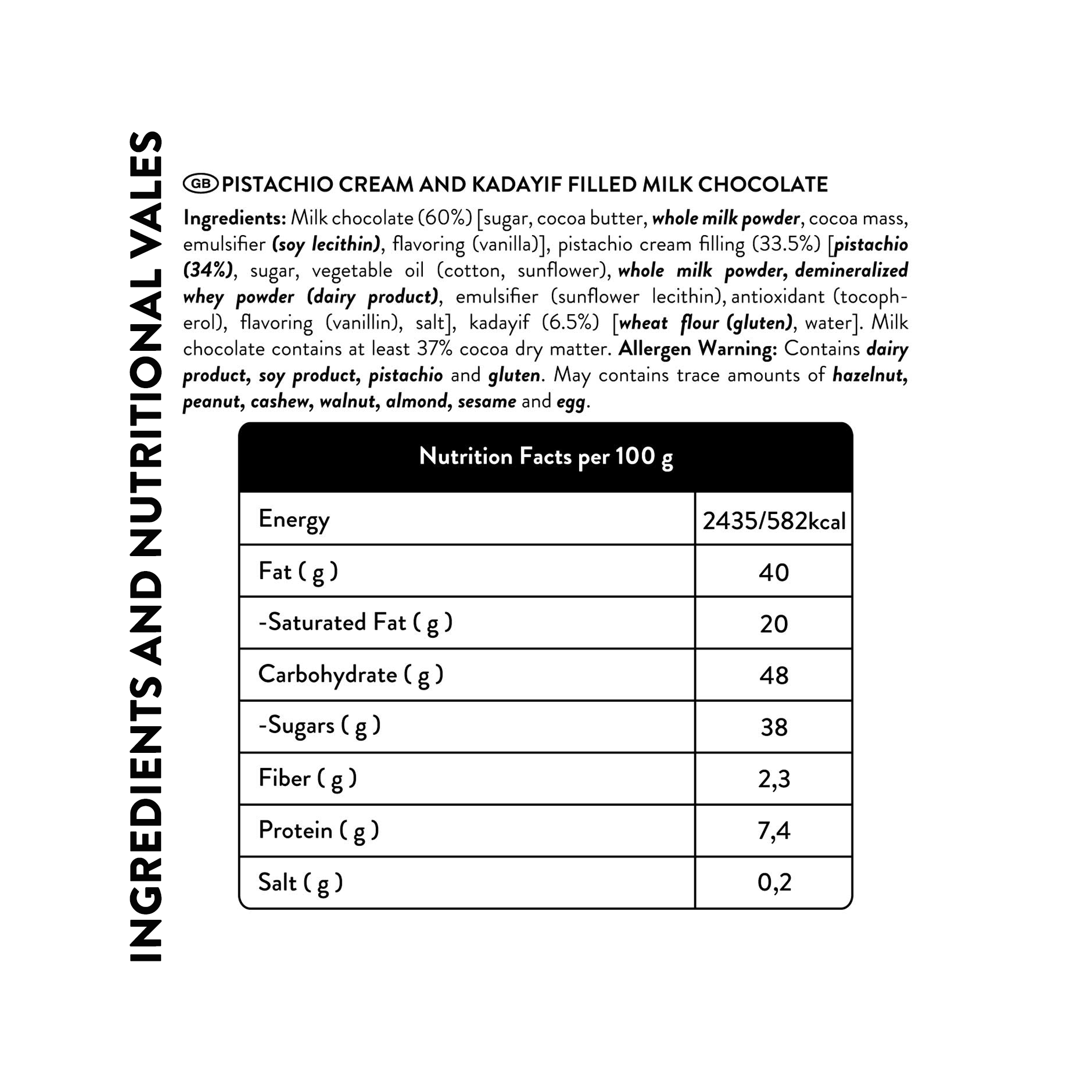 Pistachio Crunch Bar – Dubai Style, 200G
