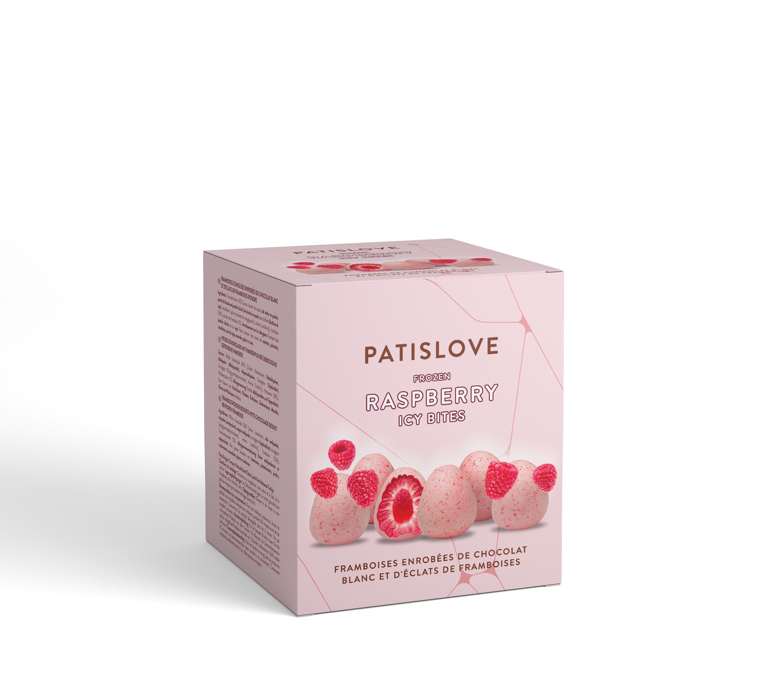 Frozen Raspberry Icy Bites – White Chocolate Coated