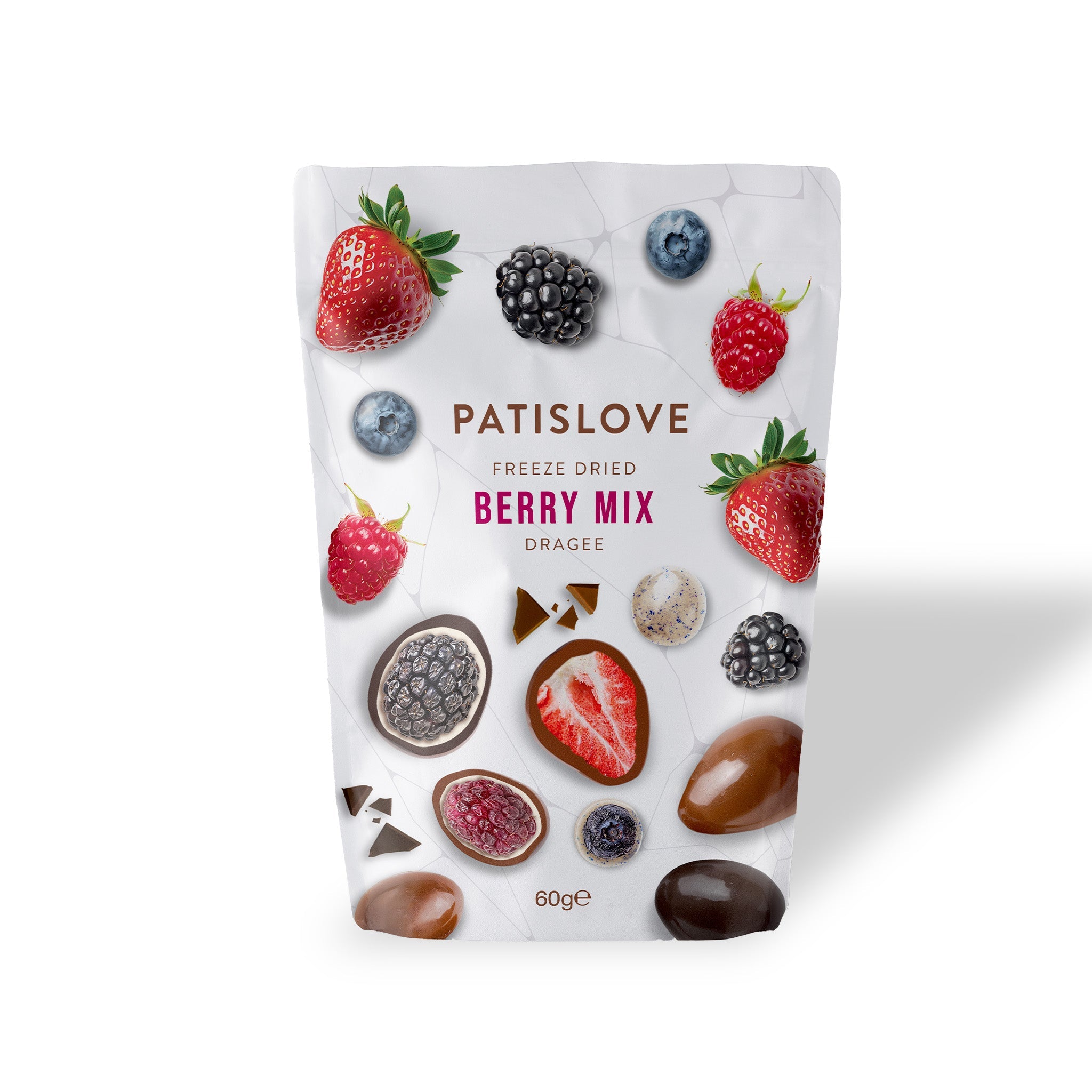 Berry Mix Chocolate Coated Freeze Dried Dragee | PATISLOVE