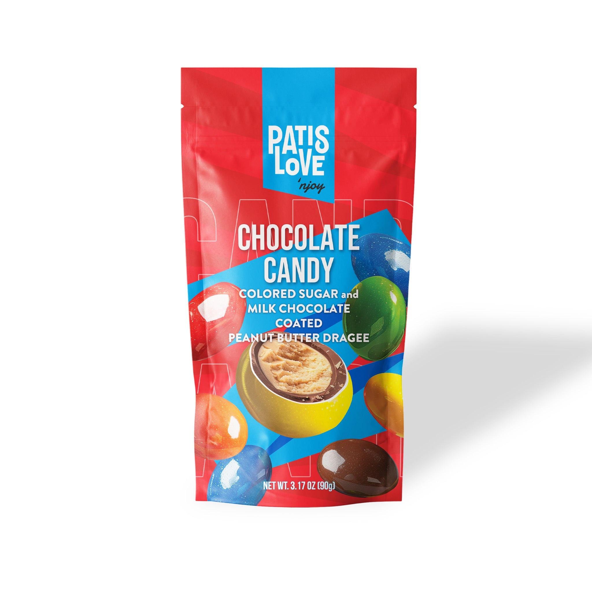 Patislove Peanut Butter Dragee – Milk Chocolate & Sugar Coated