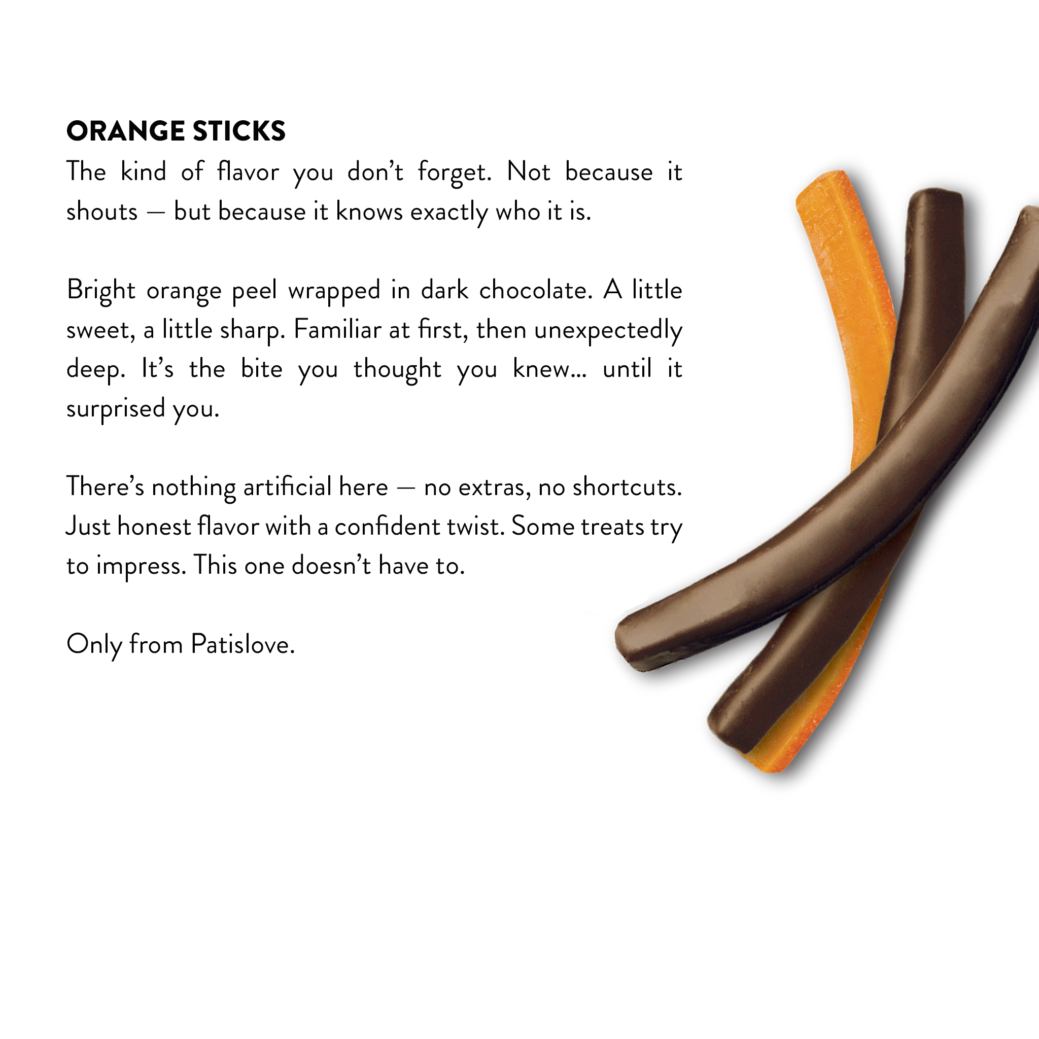 Gorzka Czekolada Orange Stick, 80 g