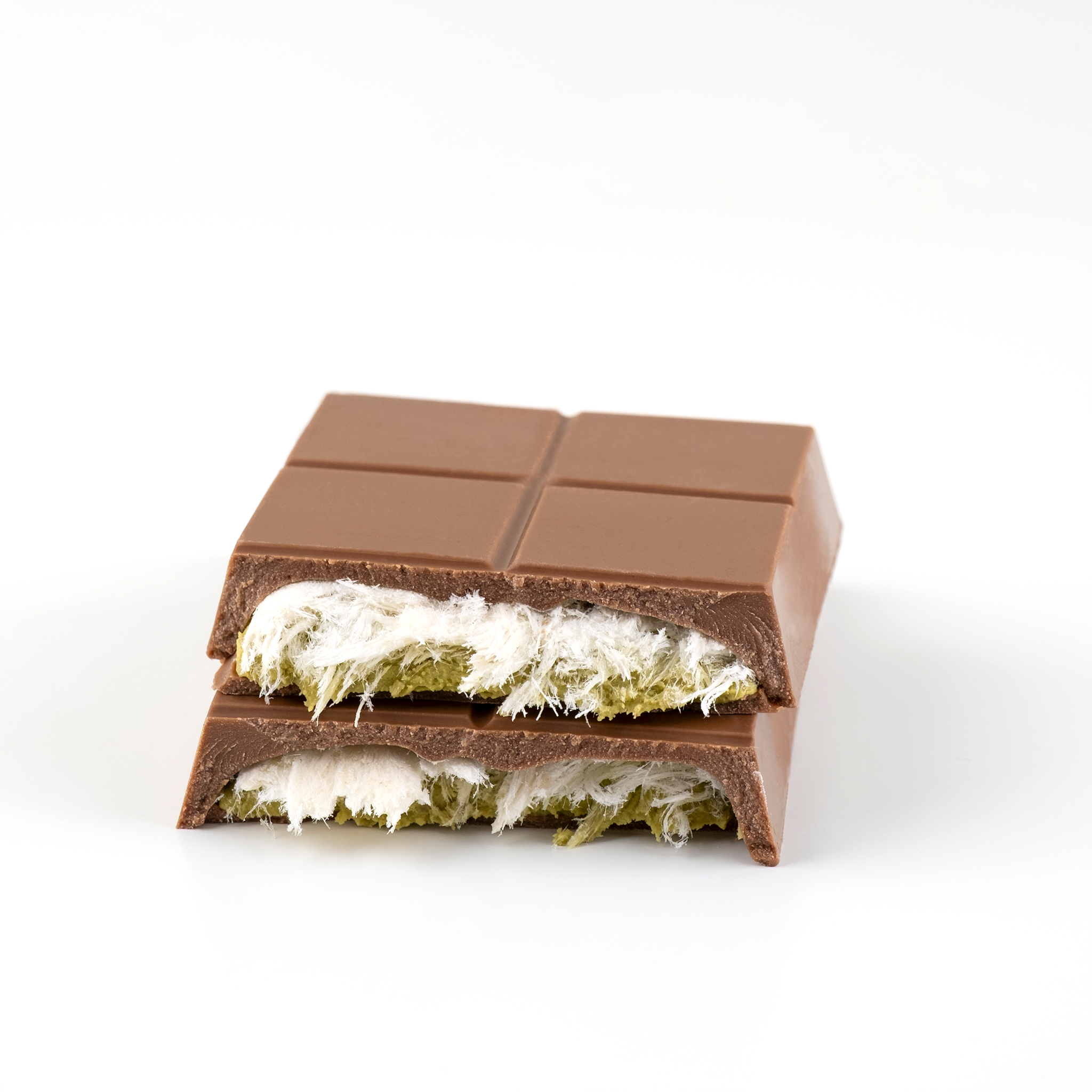 Chocolate con Leche Angel’s Hair con Algodón de Azúcar Turco y Crema de Pistacho, 90 G