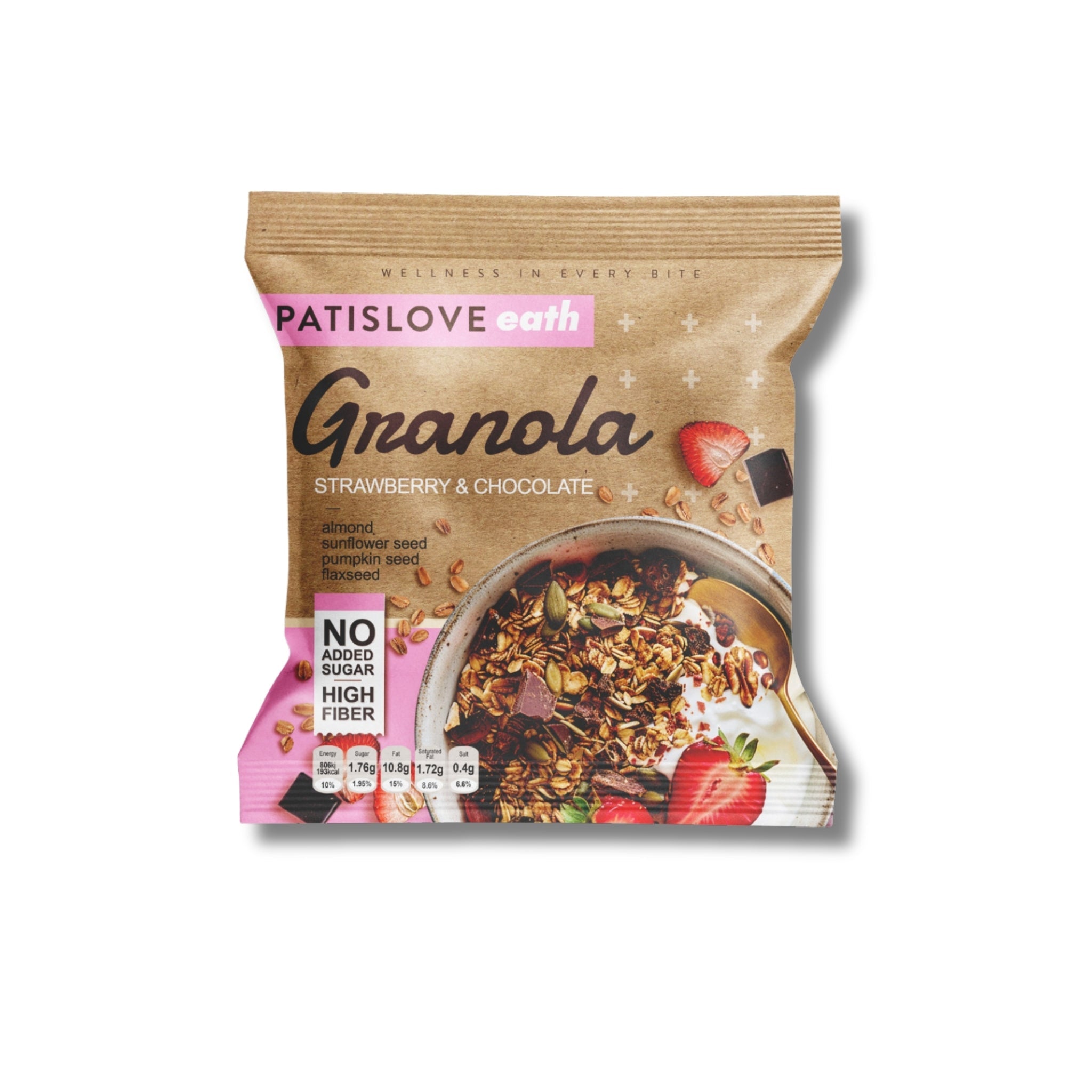 Strawberry & Chocolate Granola – Single Serve Pack