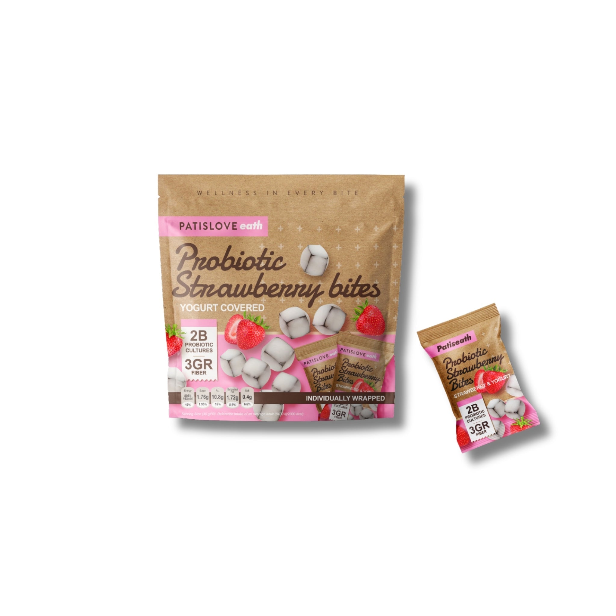 Probiotic Strawberry Bites – Yogurt Covered