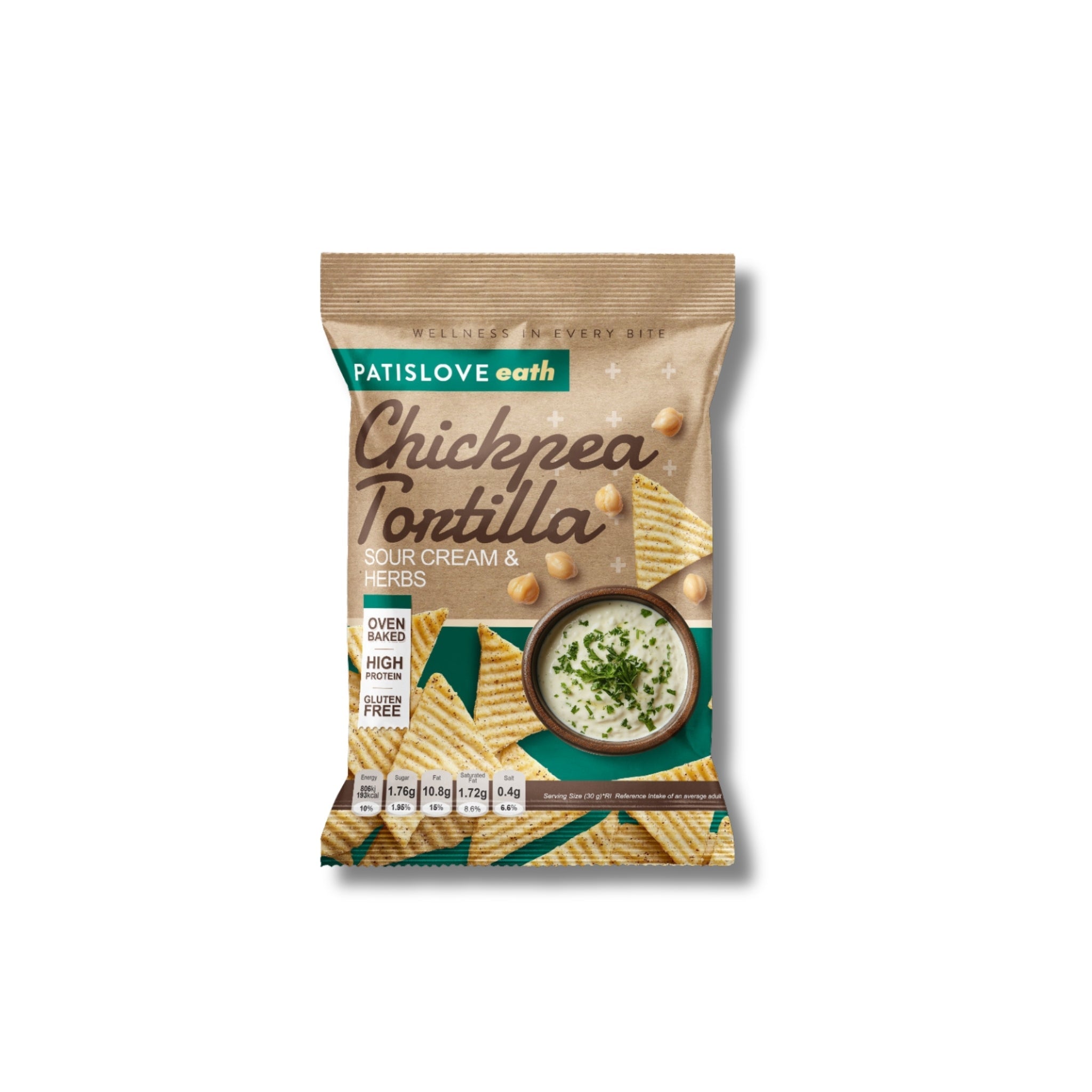 Chickpea Tortilla – Sour Cream & Herbs