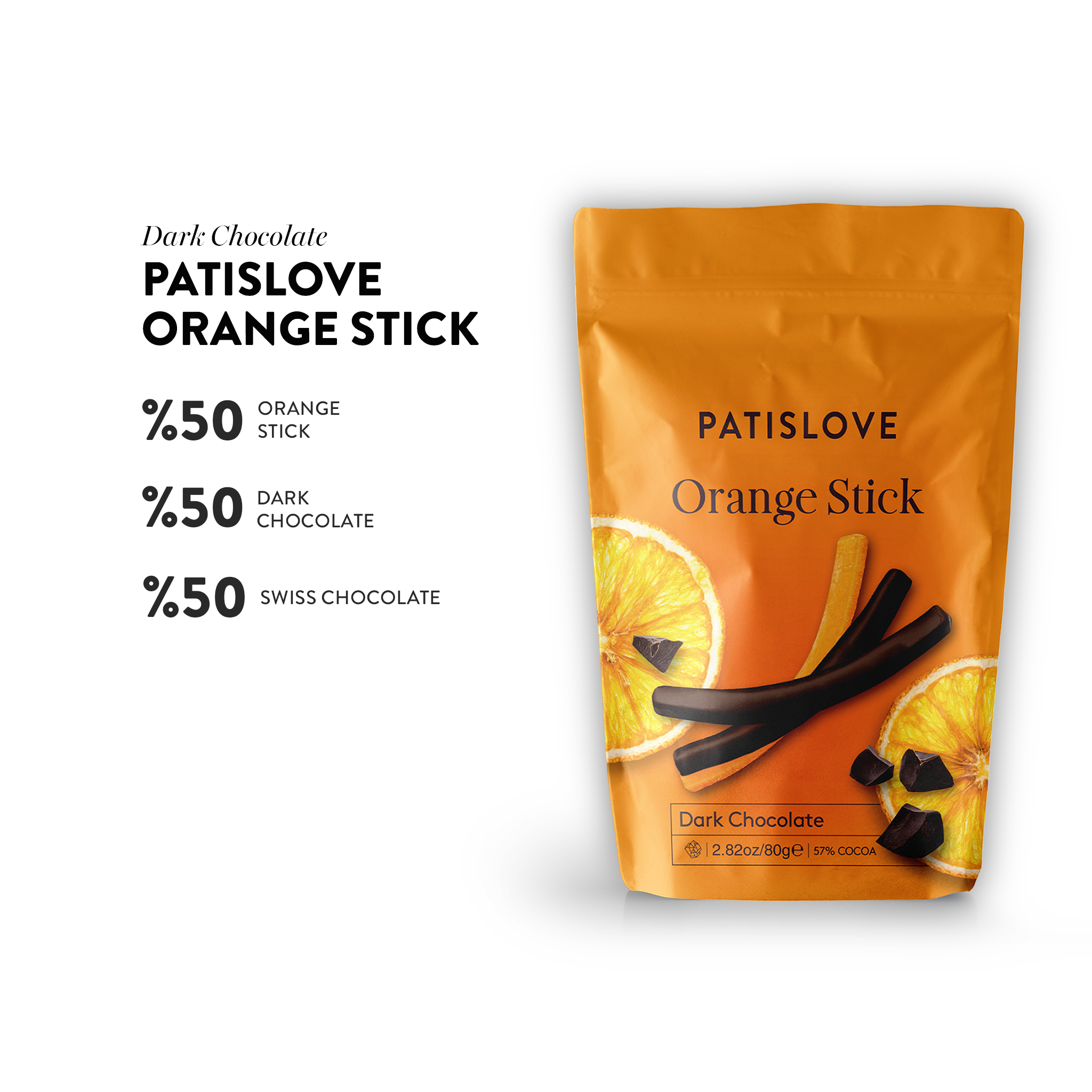 Dark Chocolate Orange Stick, 80G
