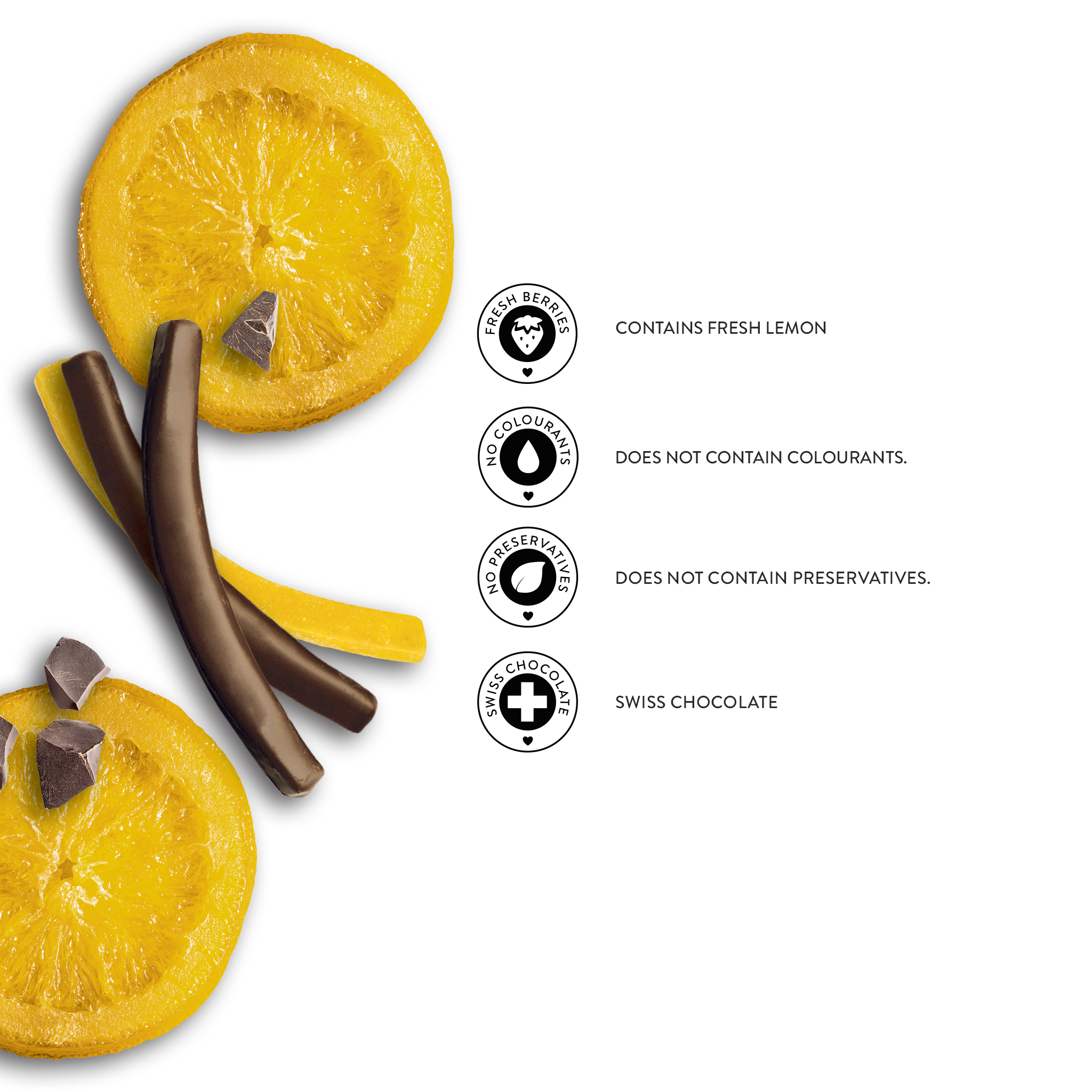 Dark Chocolate Lemon Stick, 80G