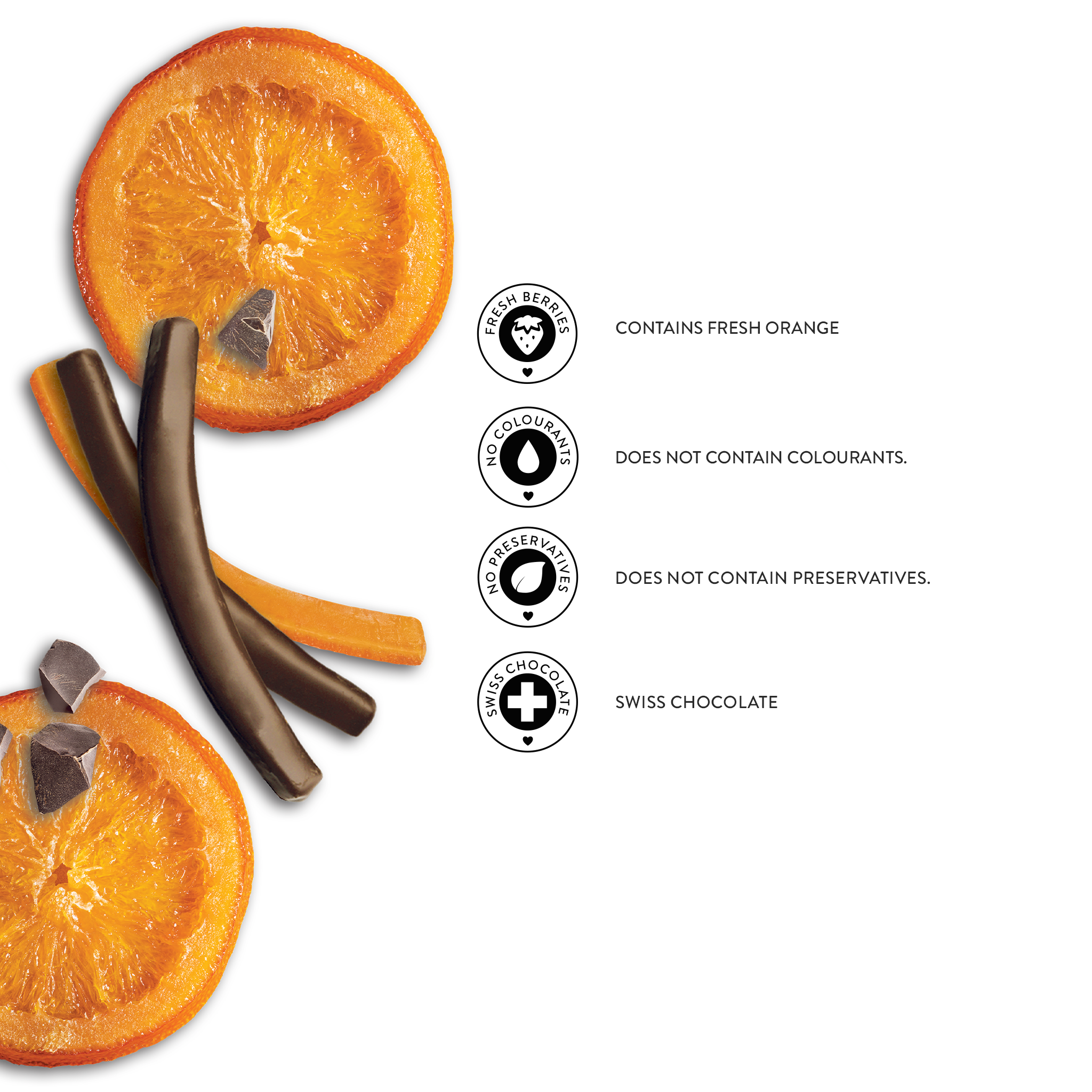 Gorzka Czekolada Orange Stick, 80 g