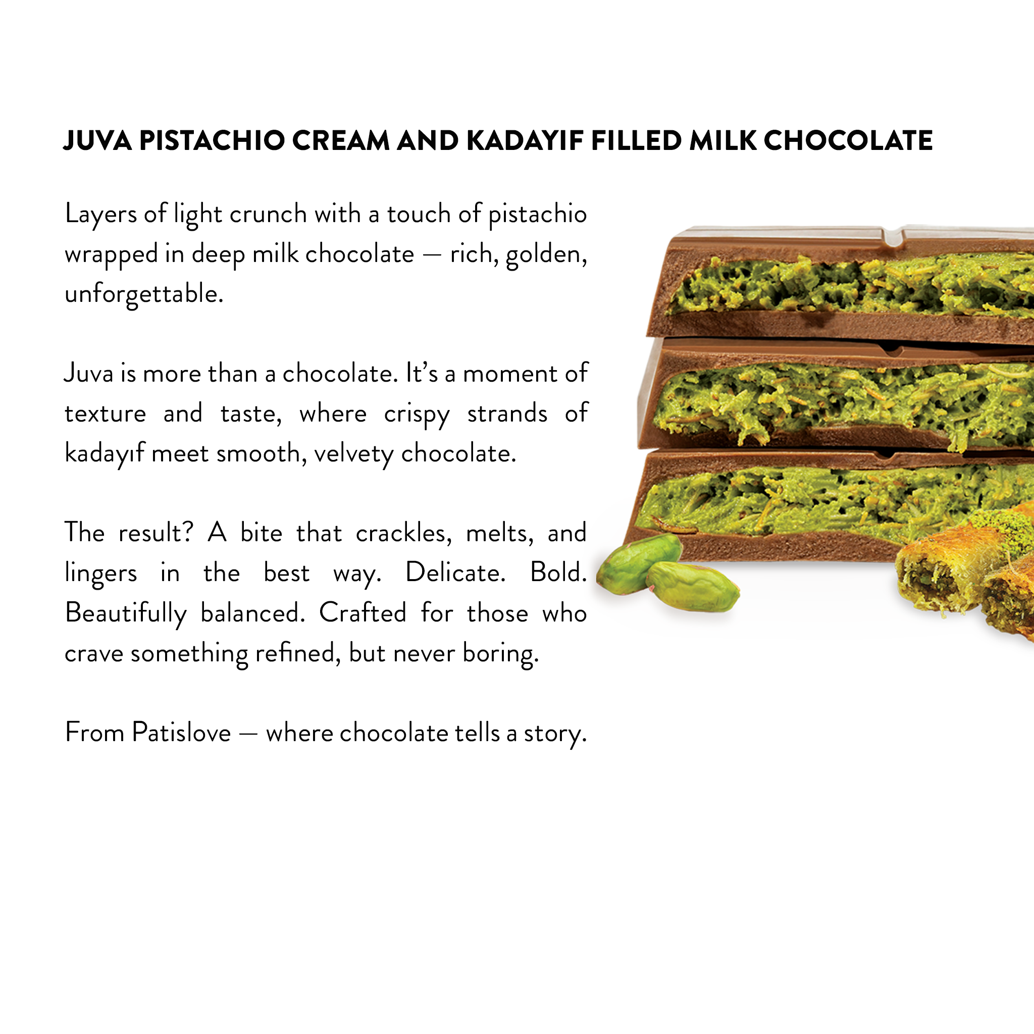 Pistachio Crunch Bar – Dubai Style, 200G
