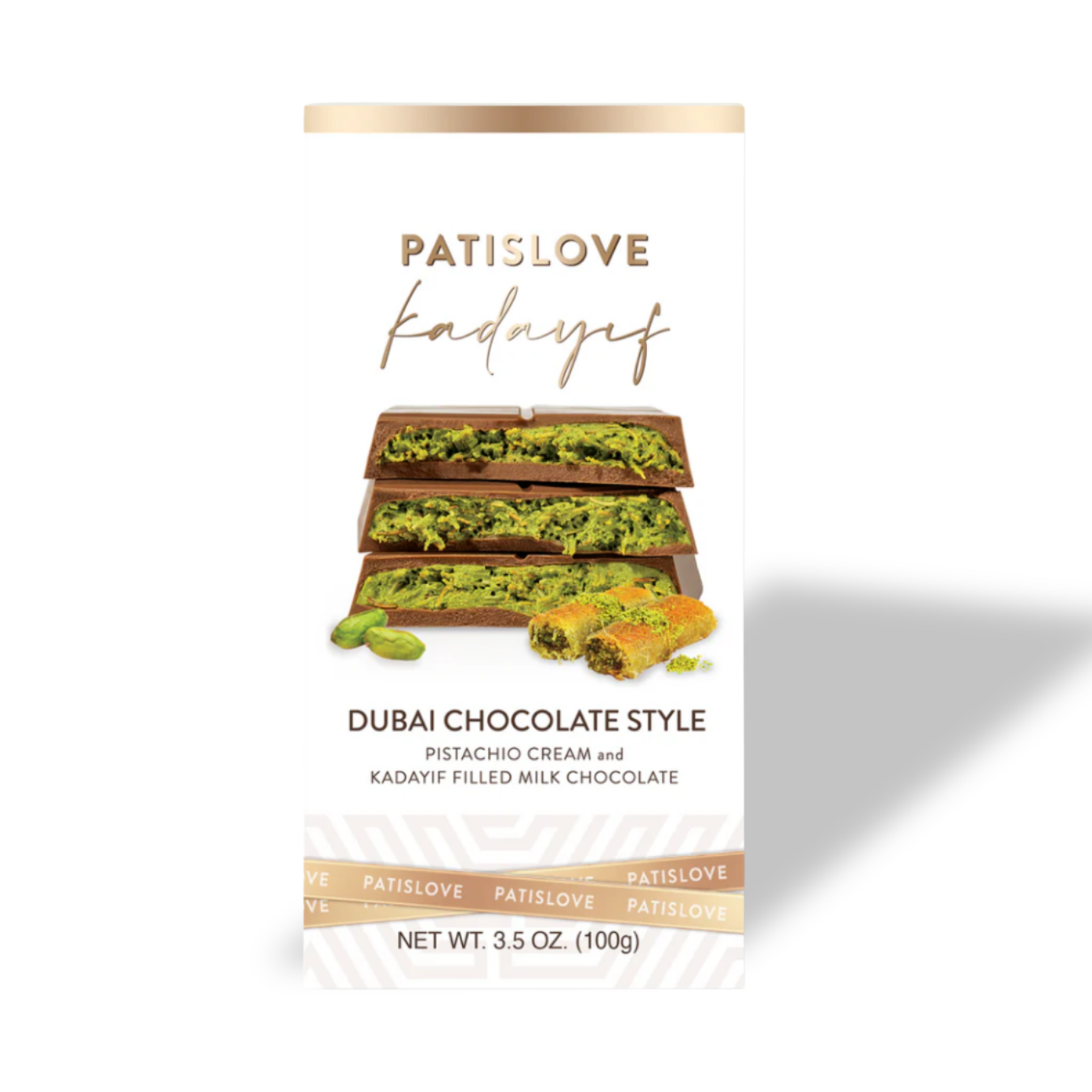 Pistachio Crunch Bar – Dubai Style, 100G