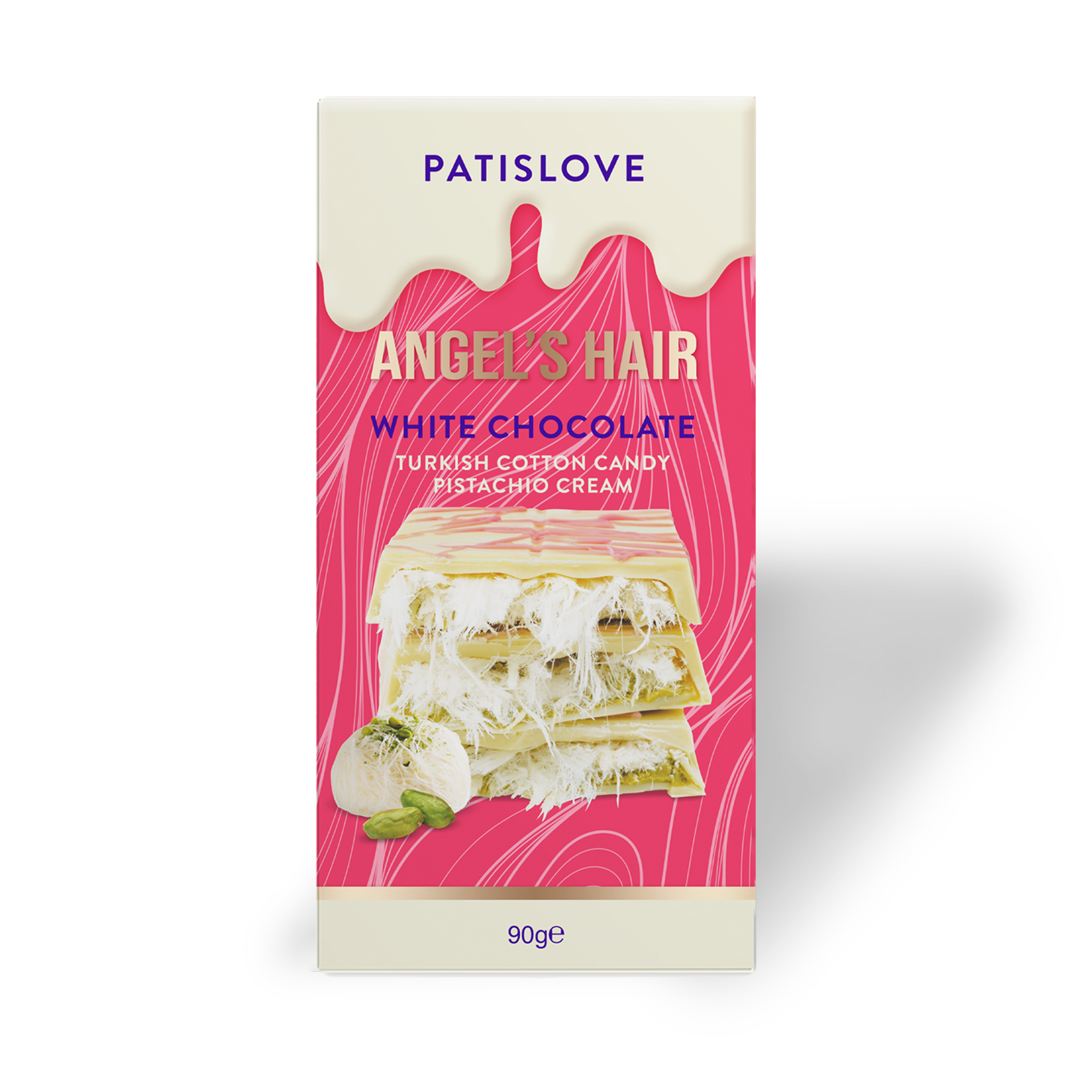 Angel’s Hair White Chocolate Turkish Cotton Candy Pistachio Cream, 90G