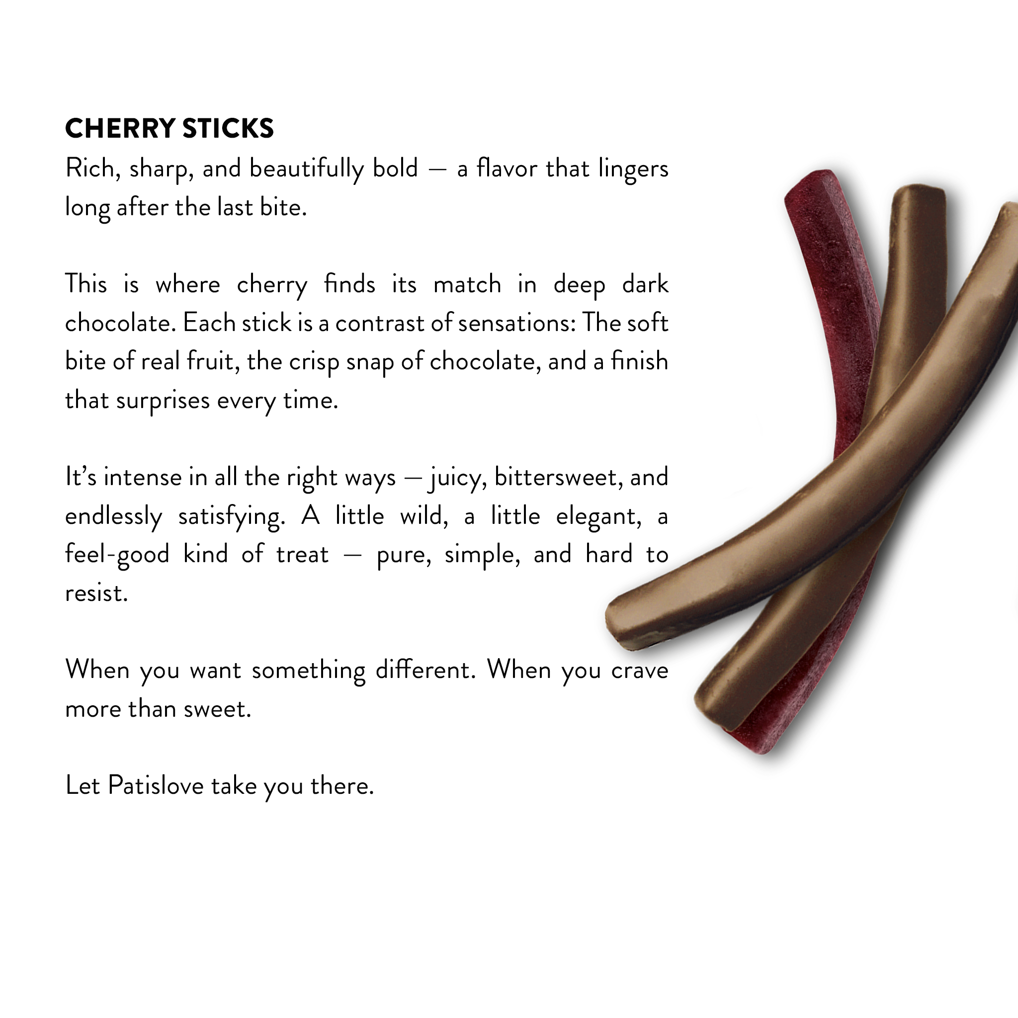 Dark Chocolate Cherry Stick, 80G