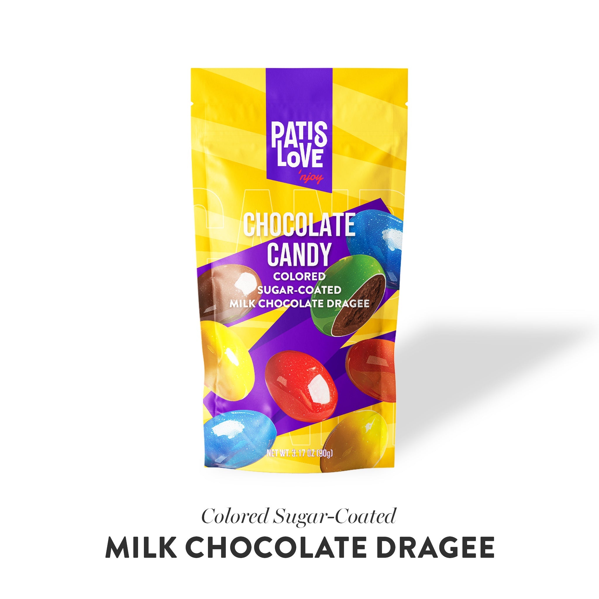 Confetti di Cioccolato al Latte Ricoperti di Zucchero Colorato Patislove